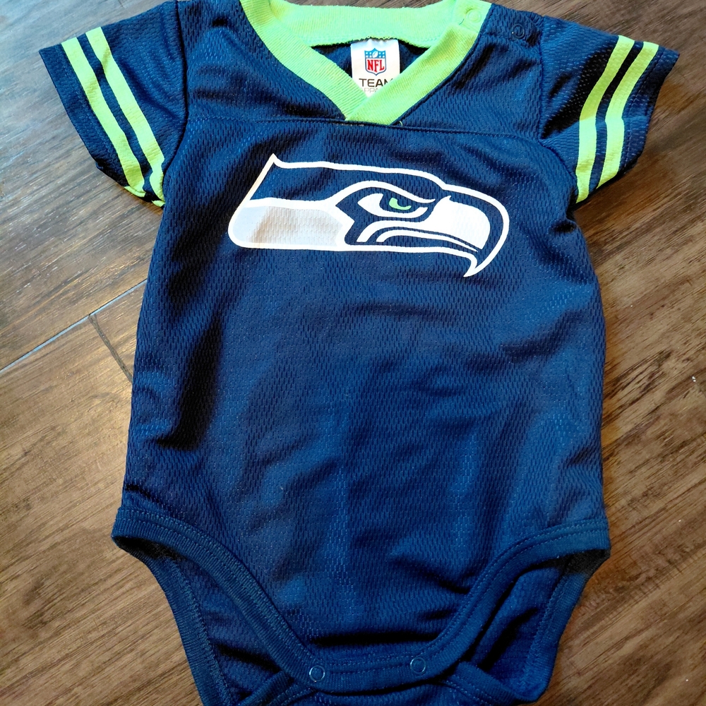 NFL Kids Bodysuit - Navy and Lime